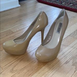 steve madden nude platform heels